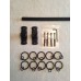 Iron Metal Recessed Curtain Voile Pole Rod kit with a 16mm solid iron pole  